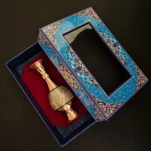 گلدان خاتم و مس اثر لیلا ربیعی